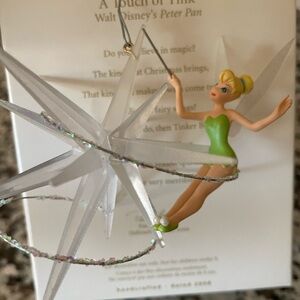 Hallmark Tinker Bell Green and White Ornament